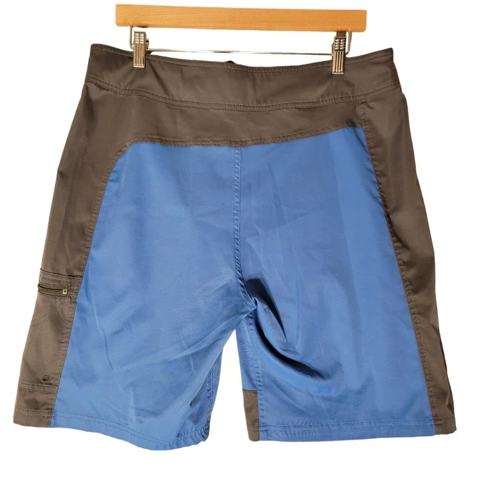 REI Mens Swim Trunks Hybrid Board Shorts‎ Outdoor Unlined Blue Gray Sz 36